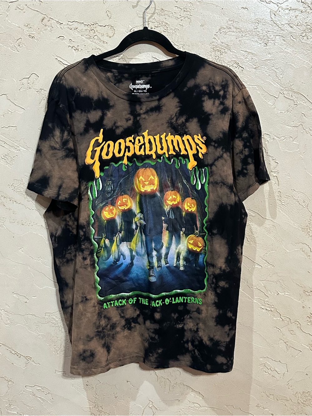 MAD Engine Goosebumps Tee Tie Dye Horror Halloween Graphic Shirt Size XL
